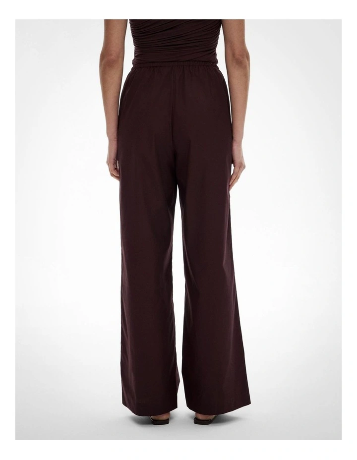 Wrap Tie Pants in Fig image 5