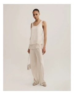 Clean Bias Pants in Chalk