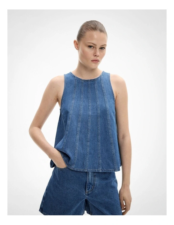 Denim Swing Top in Indigo image 1
