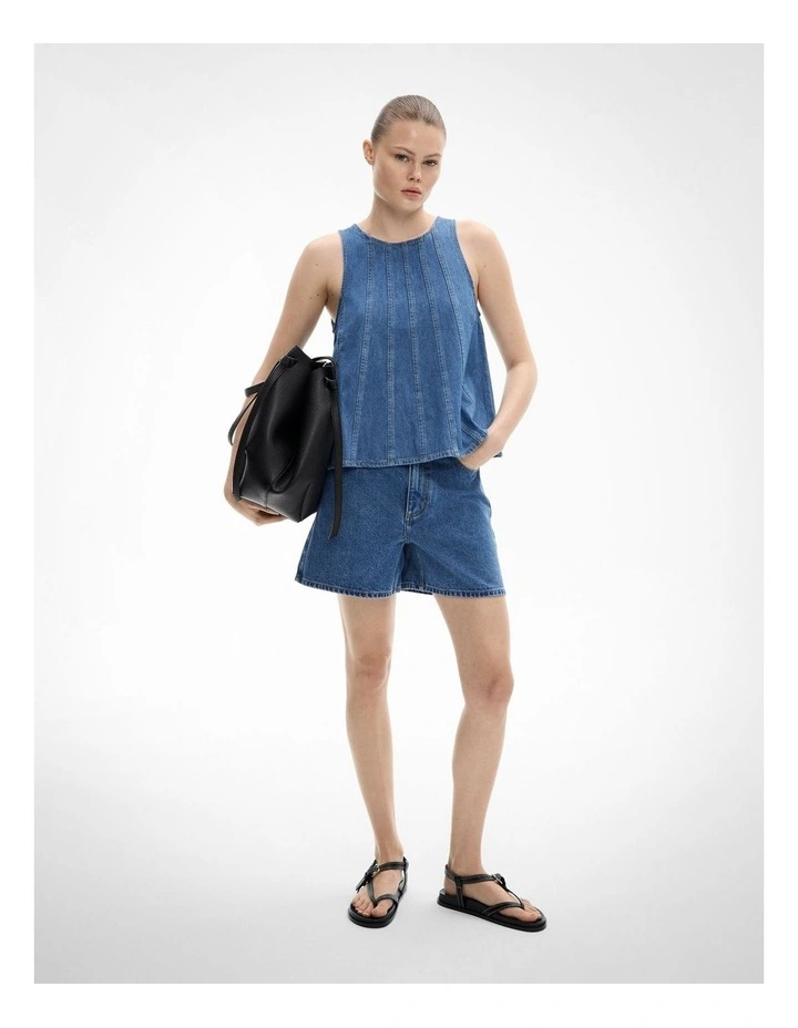 Denim Swing Top in Indigo image 2