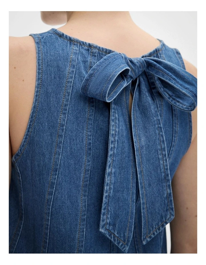 Denim Swing Top in Indigo image 3