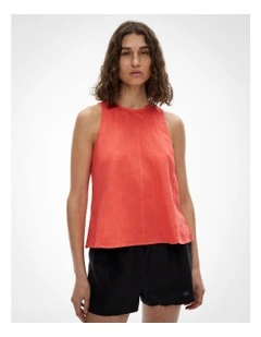 Seam Detail Swing Tank Top in Watermelon