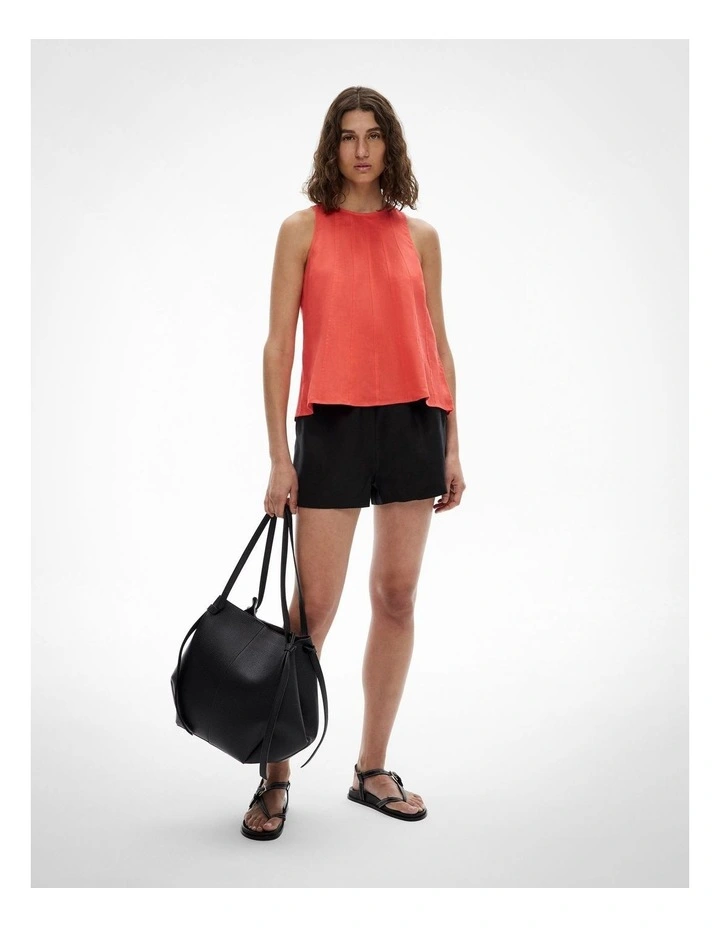 Seam Detail Swing Tank Top in Watermelon image 2