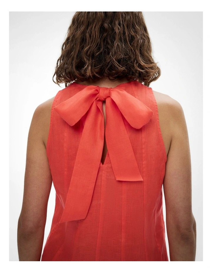 Seam Detail Swing Tank Top in Watermelon image 4