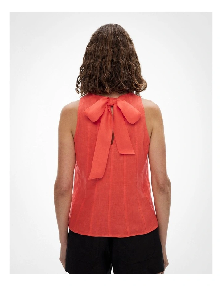 Seam Detail Swing Tank Top in Watermelon image 5