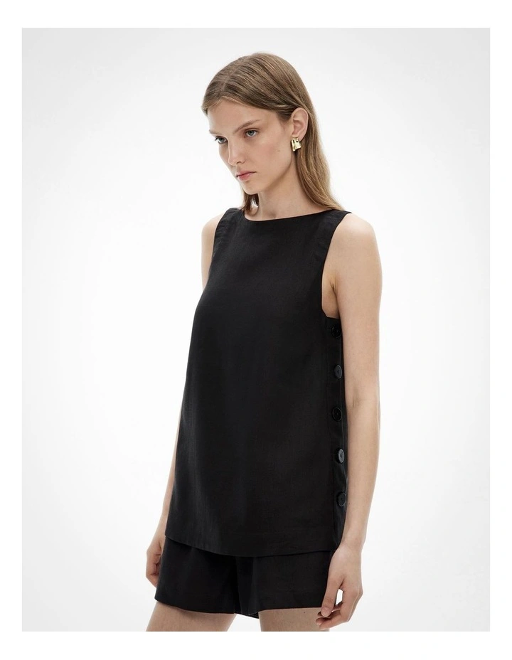 Button Side Top in Black image 1