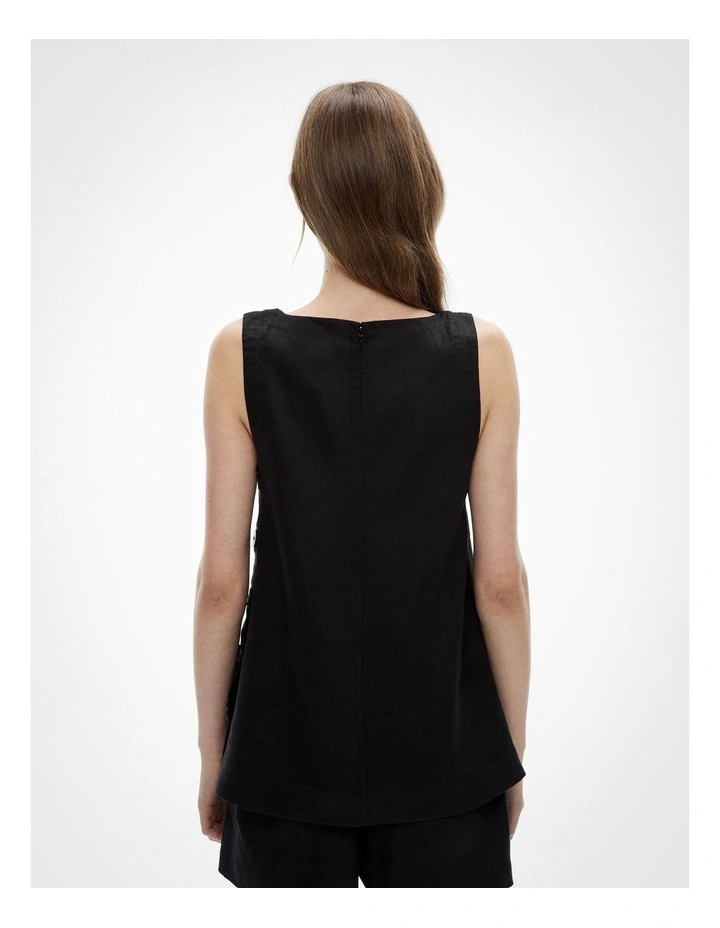 Button Side Top in Black image 4