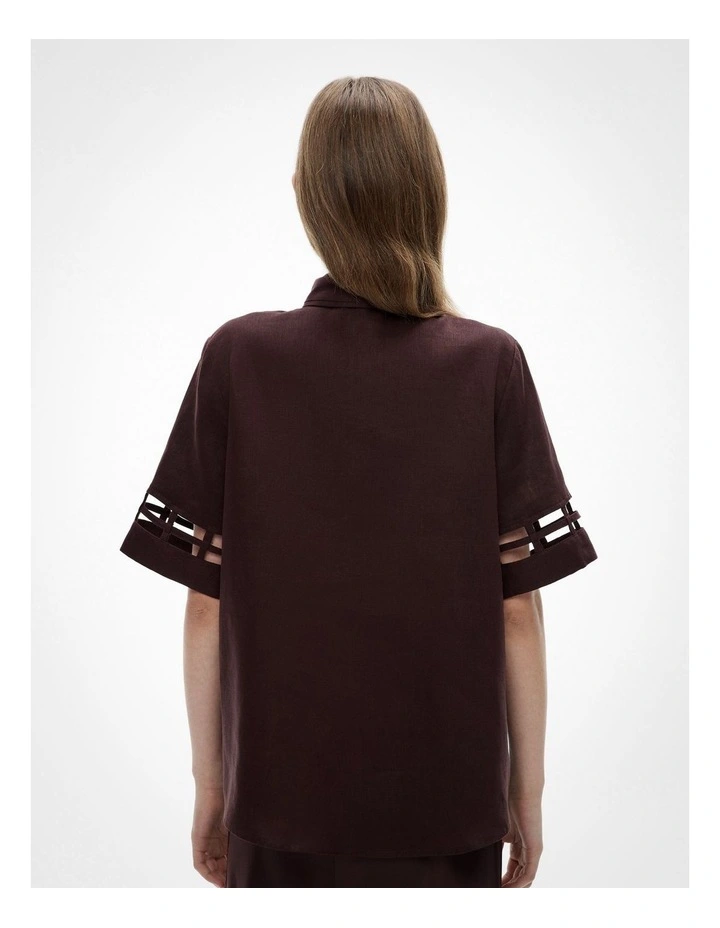 Ladder Insert Shirt in Espresso image 4