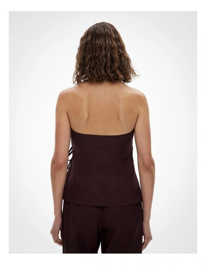 Halter Wrap Top in Fig image 5