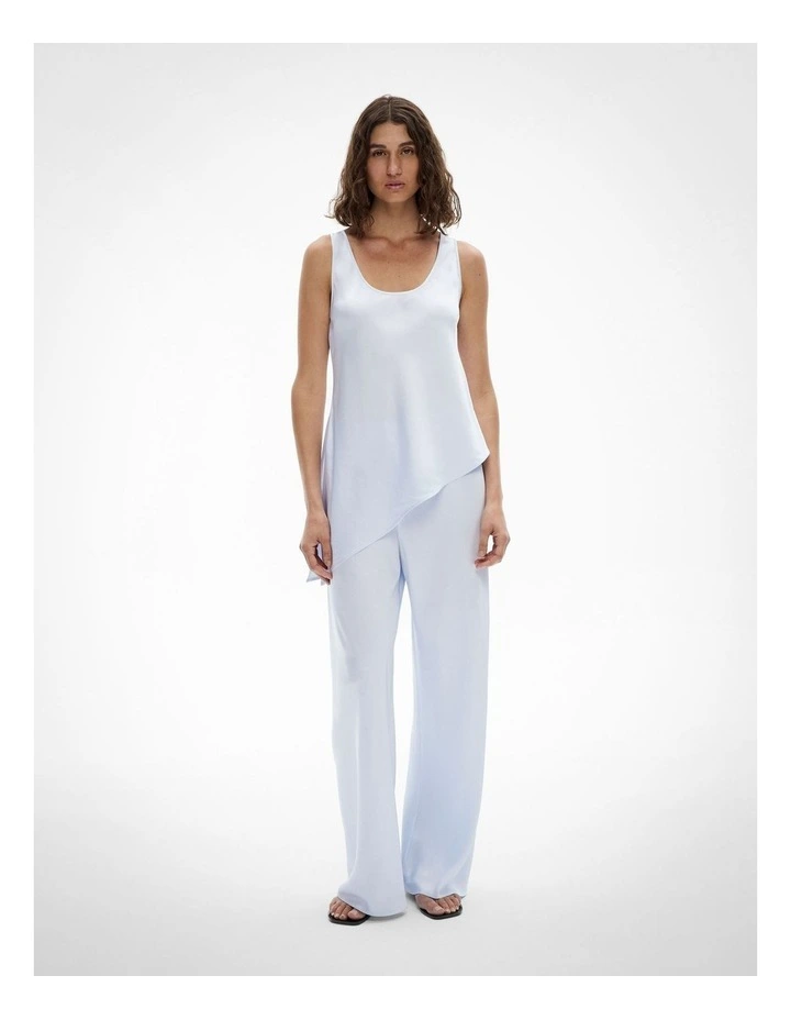 Asymmetrical Scoop Tank Top in Blue Air image 1