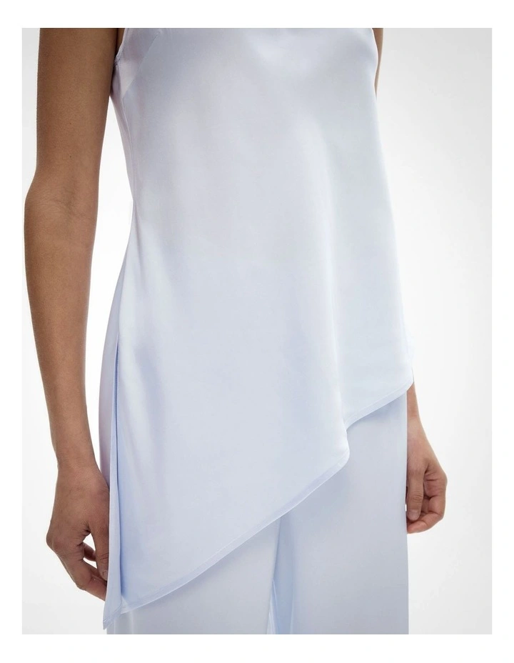 Asymmetrical Scoop Tank Top in Blue Air image 5