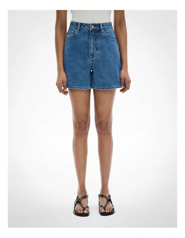 Classic Denim Shorts in Indigo image 2