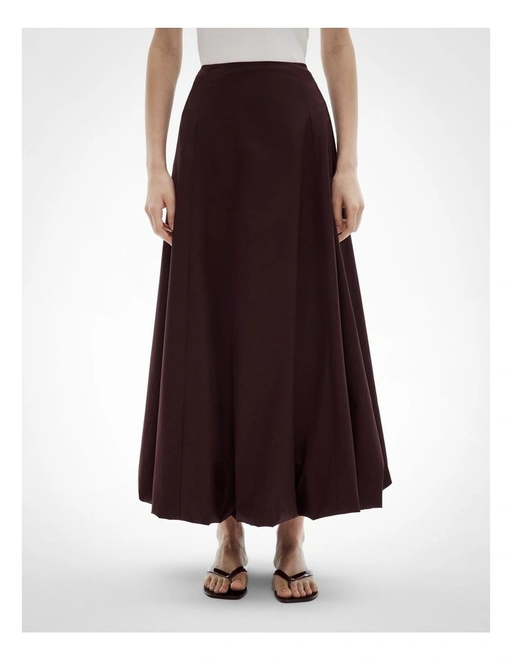 Bubble Maxi Skirt in Fig image 2