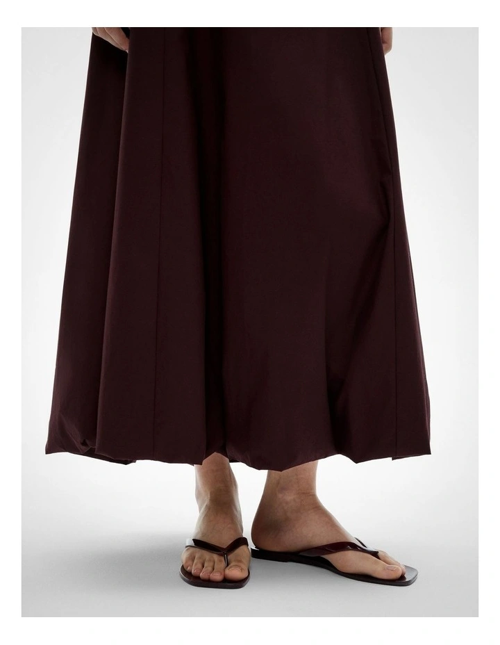 Bubble Maxi Skirt in Fig image 3
