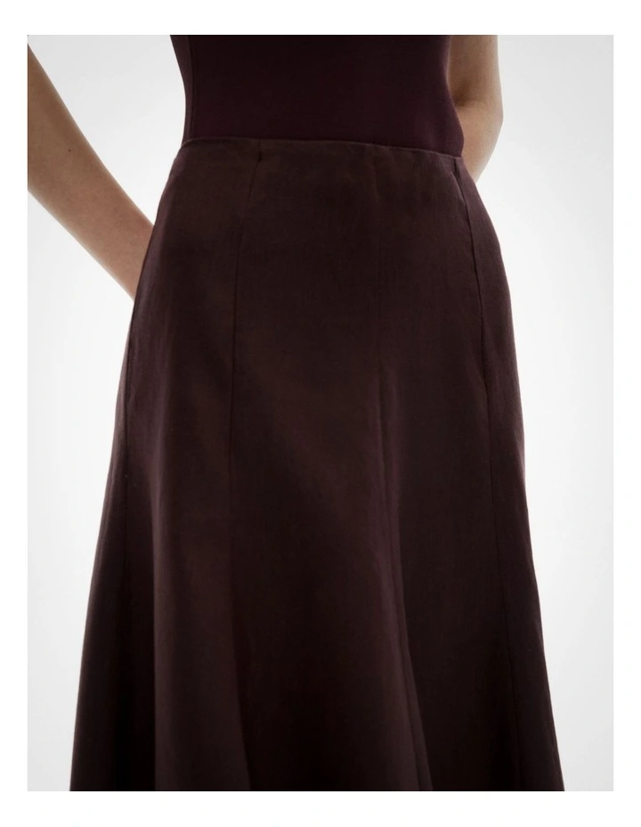 Panelled Skirt in Espresso image 3