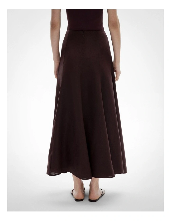 Panelled Skirt in Espresso image 5