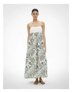 Bandeau Maxi Dress in Tulum Print