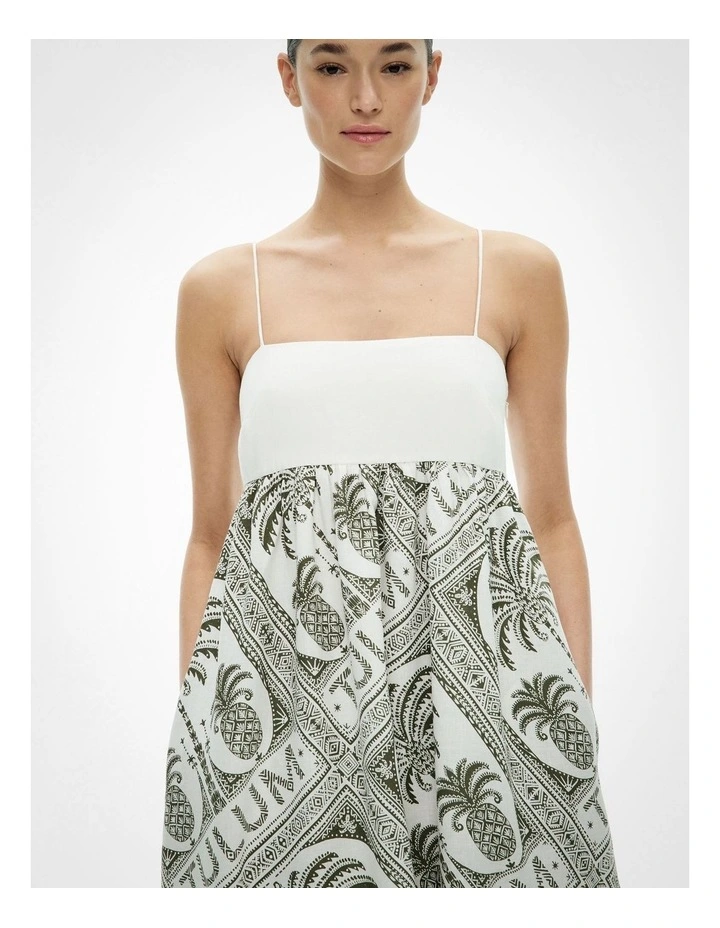 Bandeau Maxi Dress in Tulum Print image 3