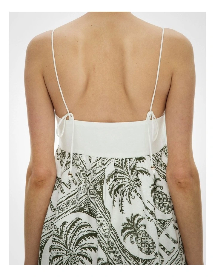 Bandeau Maxi Dress in Tulum Print image 4