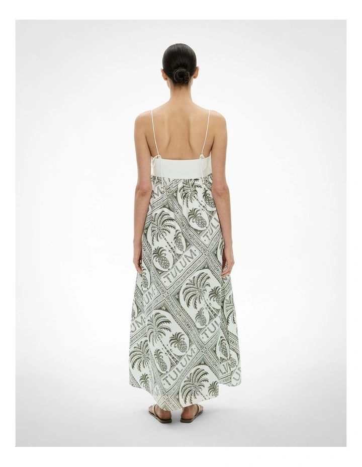 Bandeau Maxi Dress in Tulum Print image 5