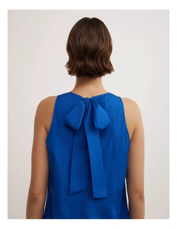 Seam Detail Swing Dress in Cobalt image 4