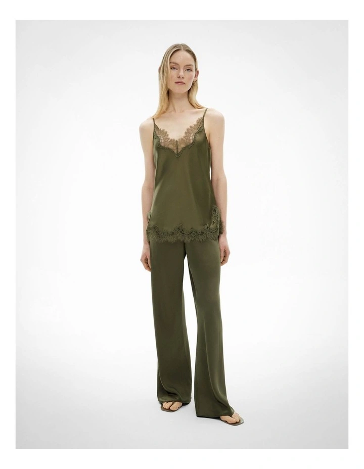 Bias Pull On Pant in Sage image 1