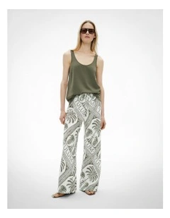 Bias Linen Pant in Tulum Print