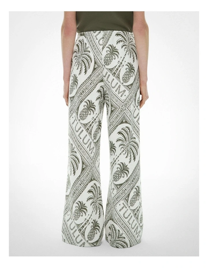 Bias Linen Pant in Tulum Print image 4