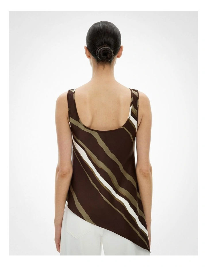 Asym Scoop Tank in Multi Stripe image 4