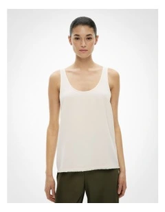Raw Edge Camisole in Chalk