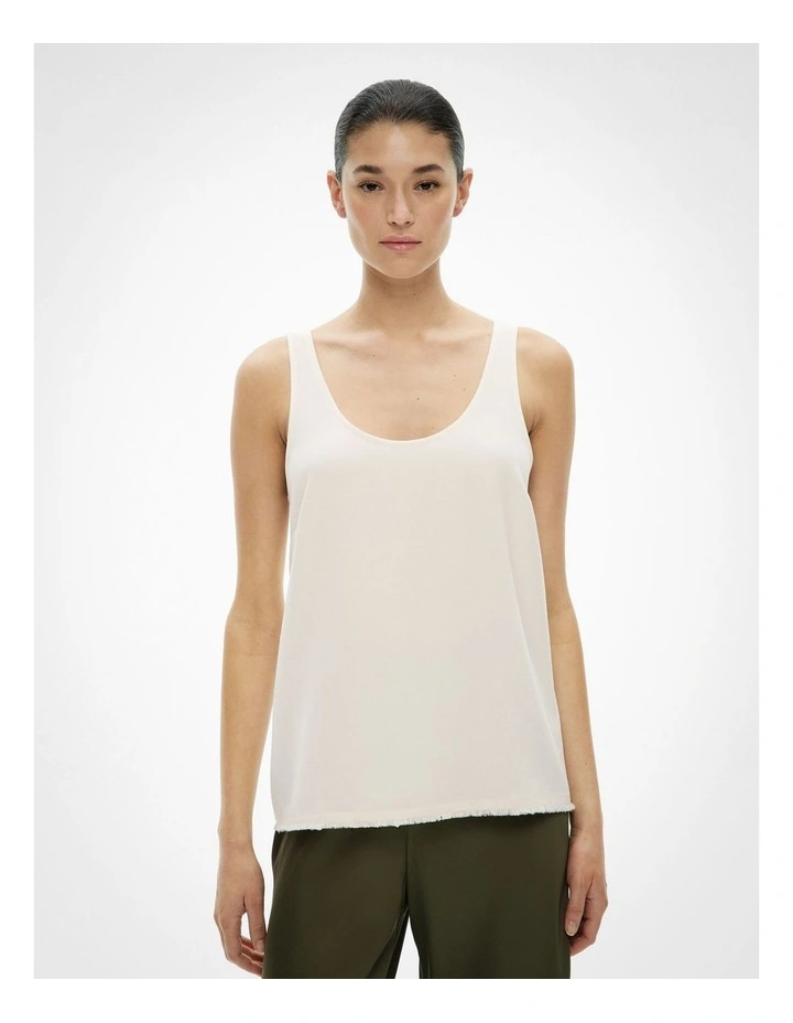 Raw Edge Camisole in Chalk image 1