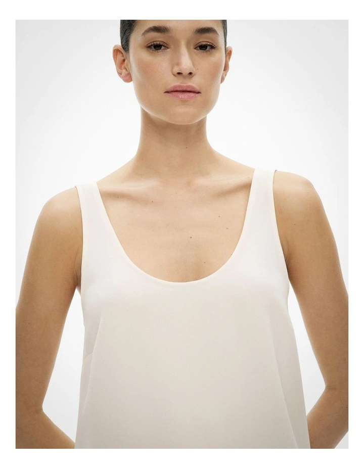 Raw Edge Camisole in Chalk image 3