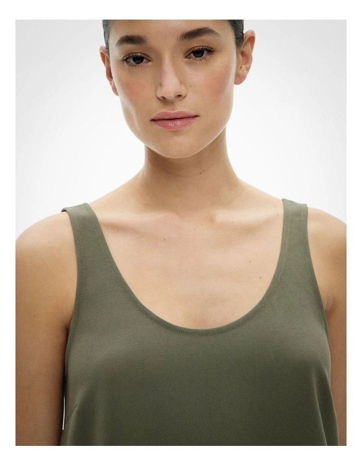 Raw Edge Camisole in Sage image 3
