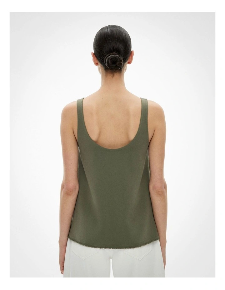 Raw Edge Camisole in Sage image 5