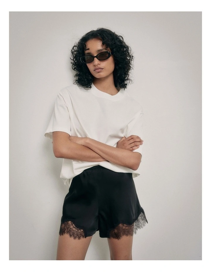 Lace Shorts in Black image 2