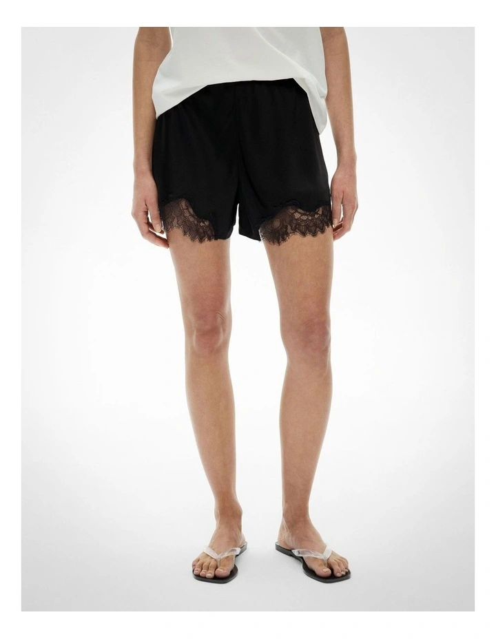 Lace Shorts in Black image 3