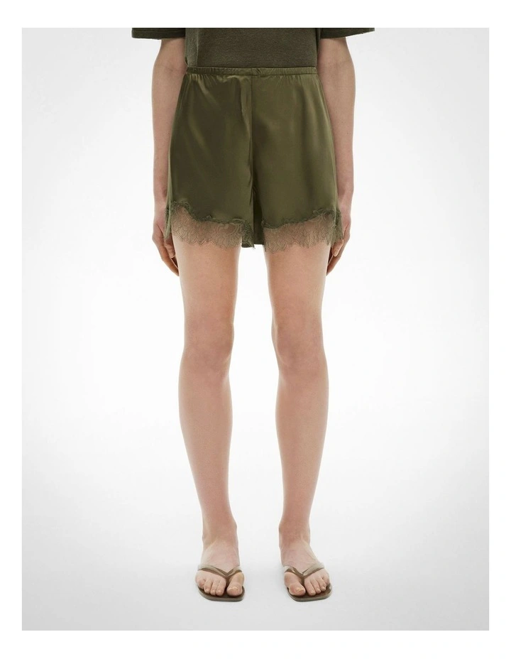 Lace Shorts in Sage image 2