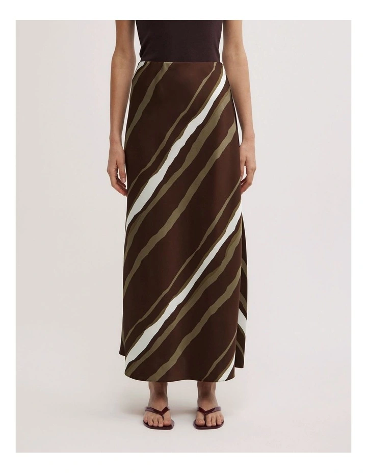 Bias Stripe Skirt in Multi image 2