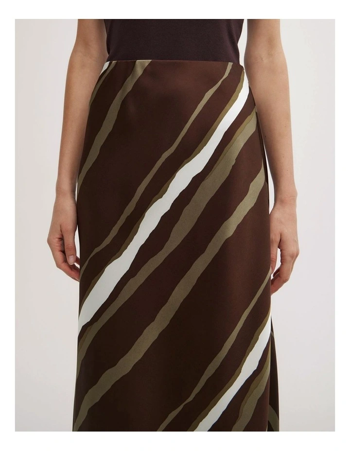 Bias Stripe Skirt in Multi image 3