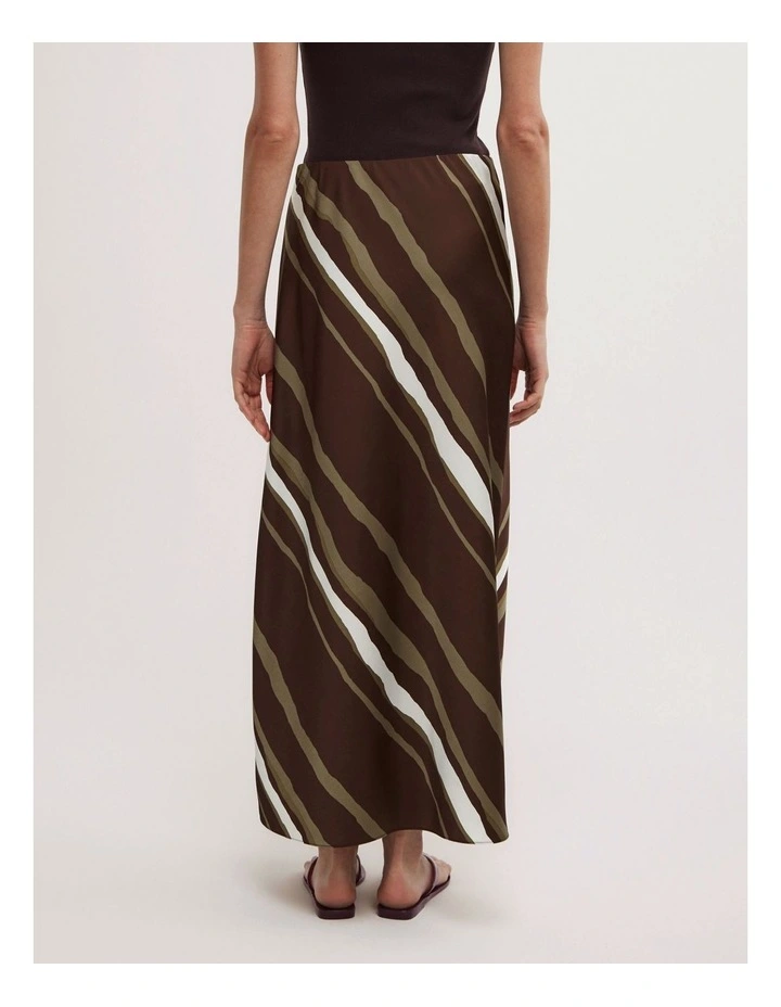 Bias Stripe Skirt in Multi image 4