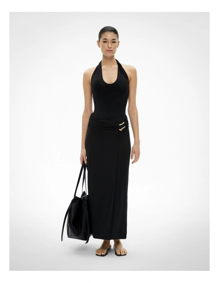 Ring Jersey Skirt in Black image 1
