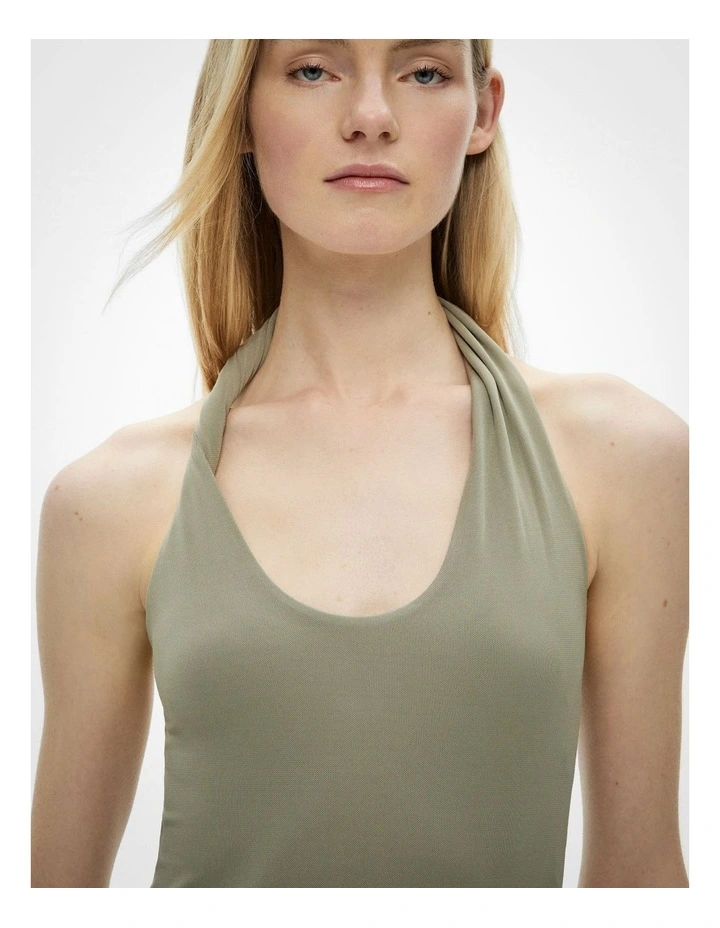 Jersey Twist Bodysuit in Washed Sage image 3