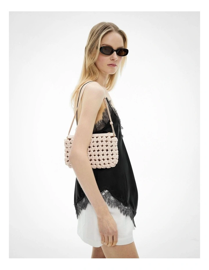 Hudson Woven Bag in Chalk image 2