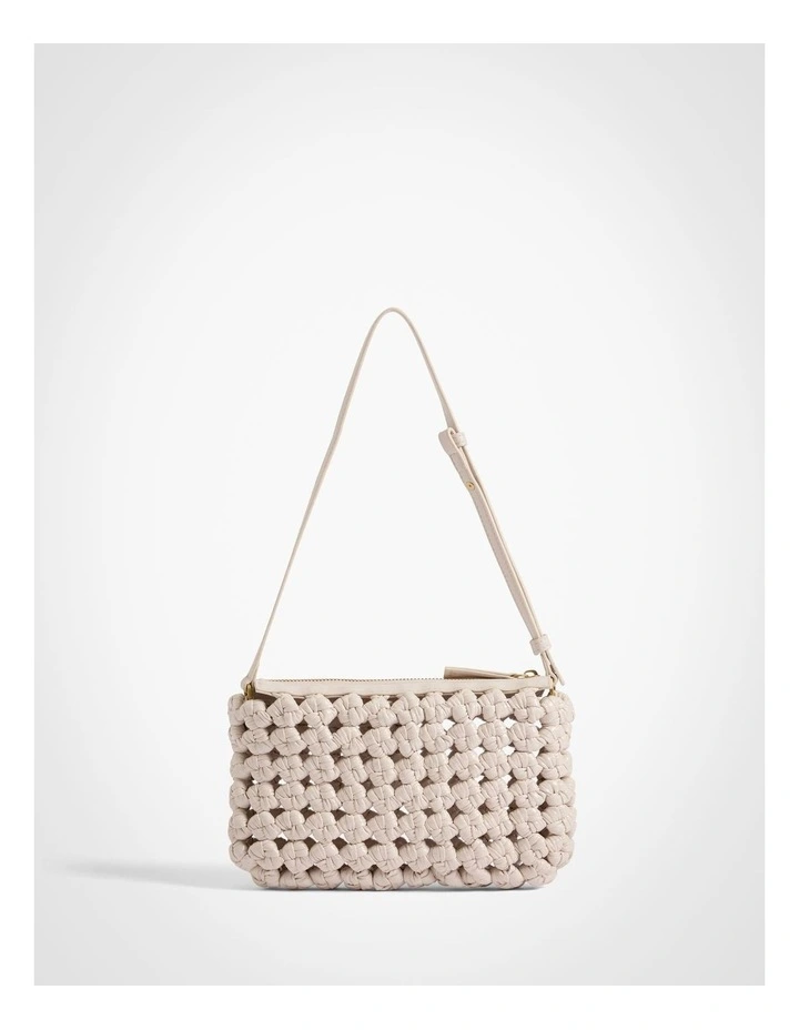 Hudson Woven Bag in Chalk image 5