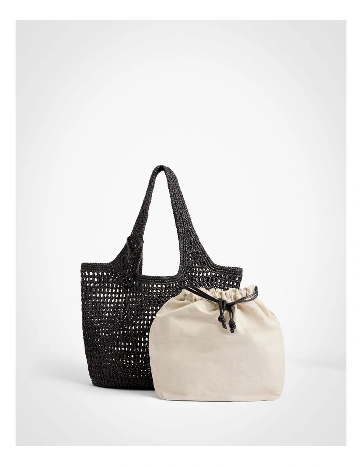 Lisa Tote Bag in Black image 6