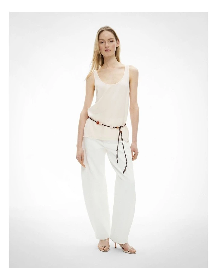 Kaia Beaded Belt in Espresso image 2