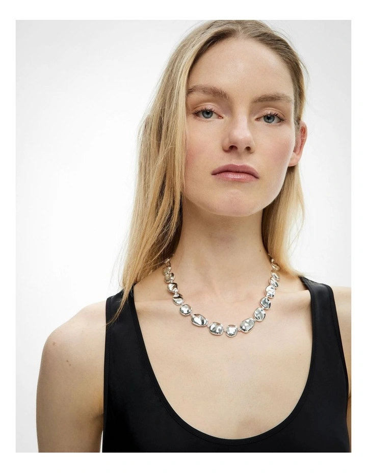 Elena Necklace in Silver image 2
