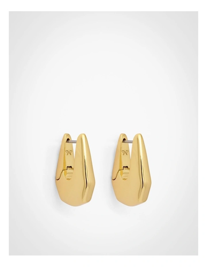Marli Huggie Earrings in Gold image 1