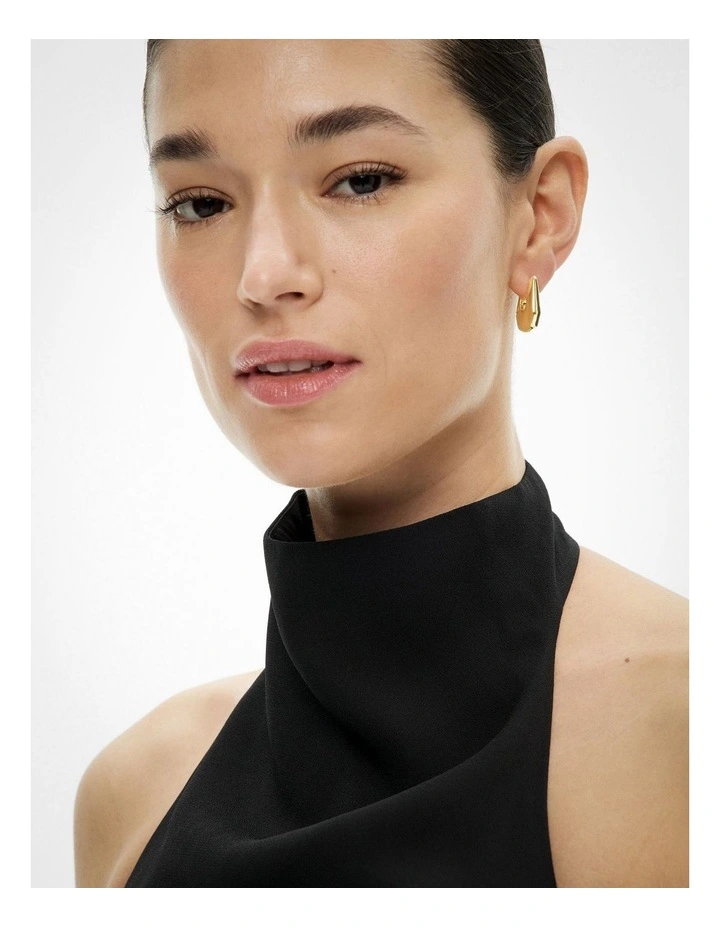 Marli Huggie Earrings in Gold image 2