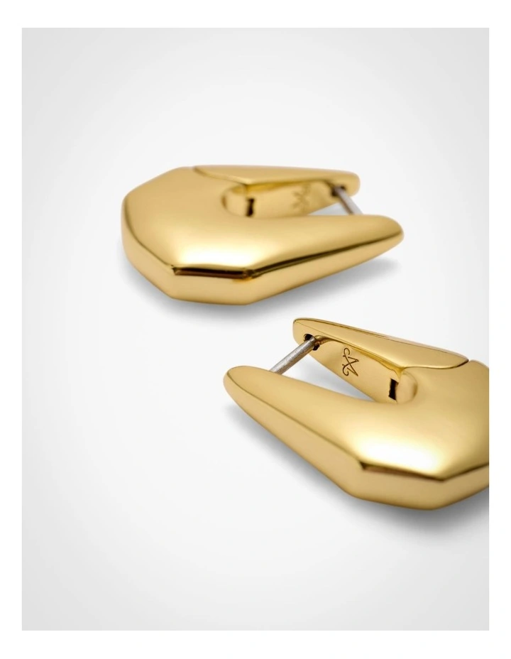 Marli Huggie Earrings in Gold image 4